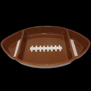 NIB FOOTBALL SERVING DISH/PLATTER